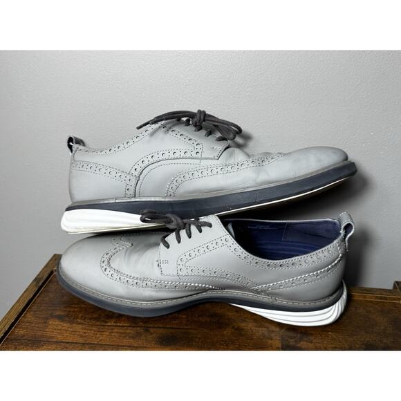 Cole Haan Men's GRANDEVOLUTON Shortwing WHT C26319 Oxford Gray/Magnt/OPT Sz 9.5 - Picture 10 of 10
